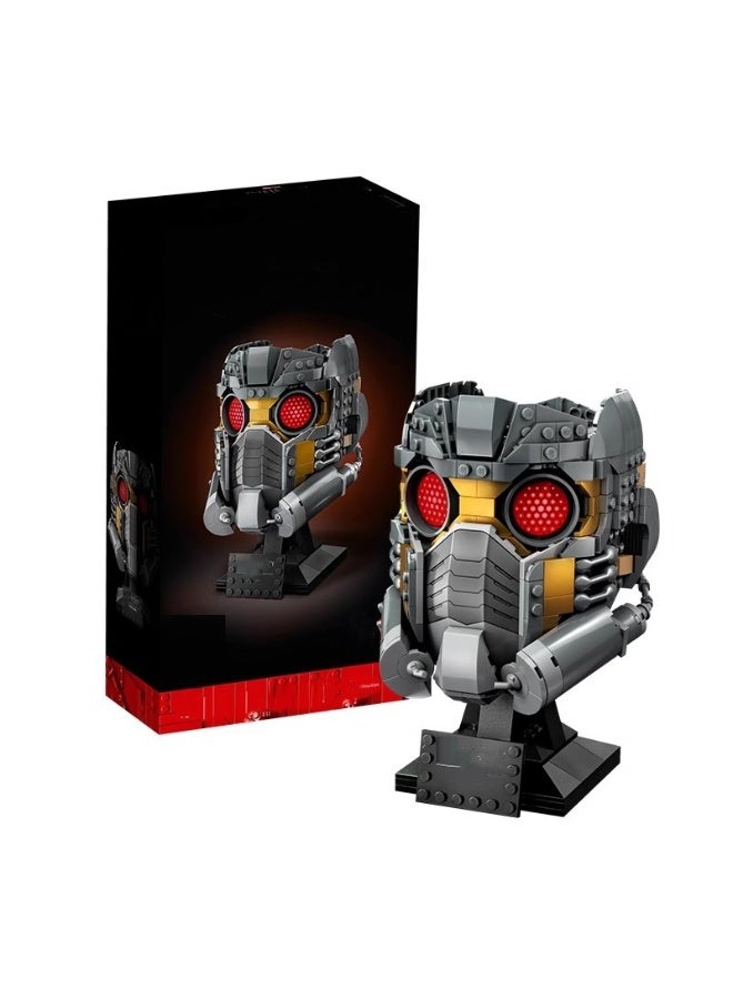 general Star Jue mask helmet Model Assembled Small Particle building block toy Assembled Game gift for family and friends - Image 1