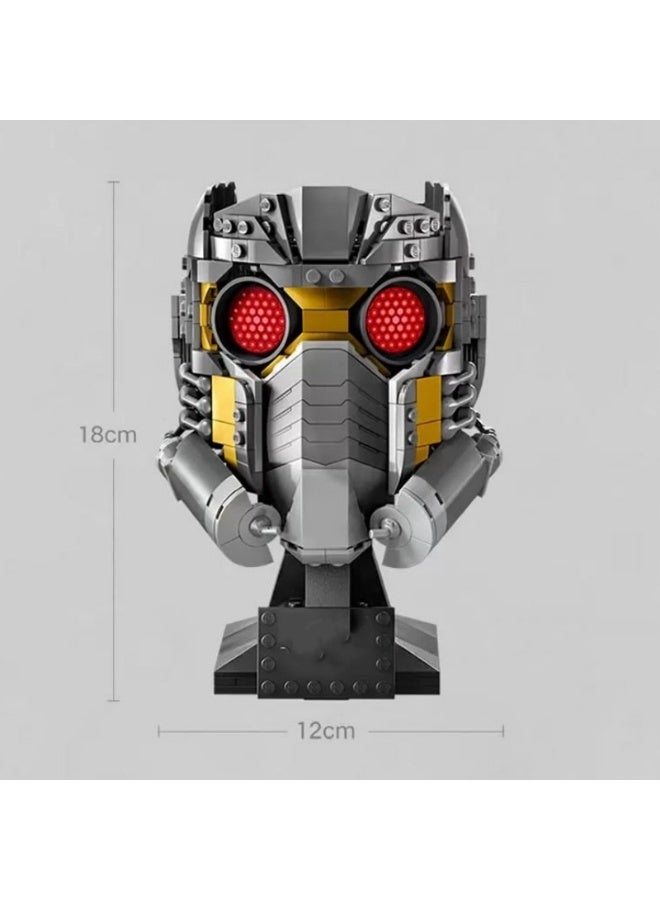 general Star Jue mask helmet Model Assembled Small Particle building block toy Assembled Game gift for family and friends - Image 4