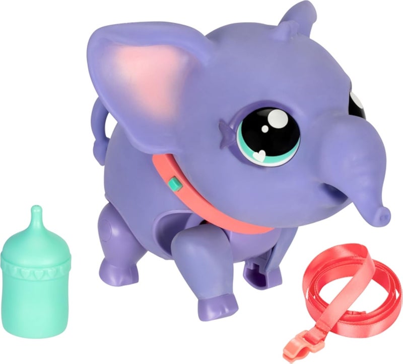 Little Live Pets My Walking Elephant Jungle Series Toots| Soft and Squishy Interactive Toy Elephant That Walks, Dances and Sways It's Trunk. 25+ Sounds & Reactions. Batteries Included. Ages 5+