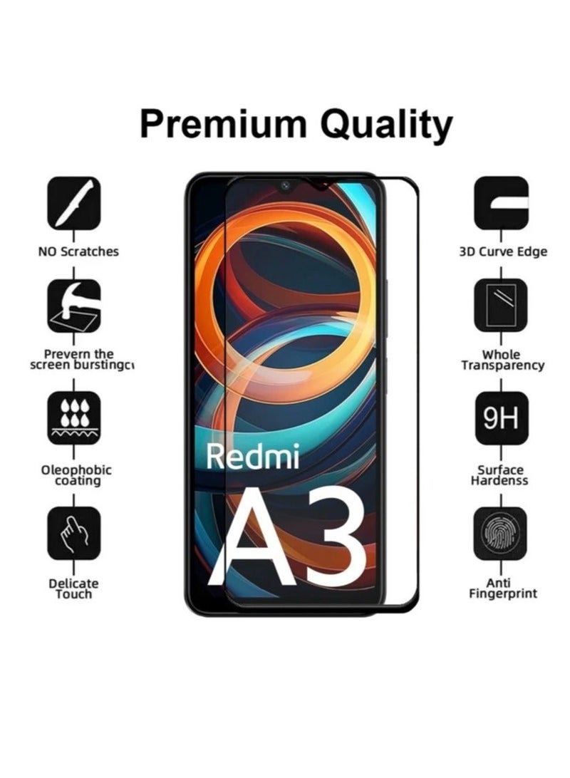Tempered Glass Screen Protector For Xiaomi Redmi A3 - Image 2