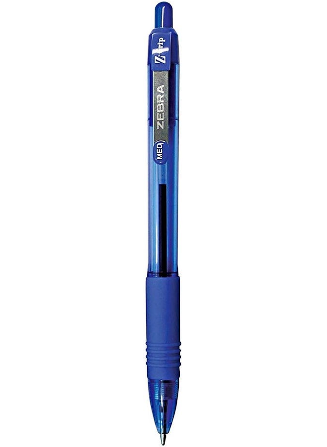 Zebra Pen Zebra Pen - Bulk Pack Of 24 Ink Pens - Z-grip Retractable Ballpoint Pens Medium Point 1.0 mm, 12 Black Pens & 12 Blue Pens Combo Pack  - Image 3