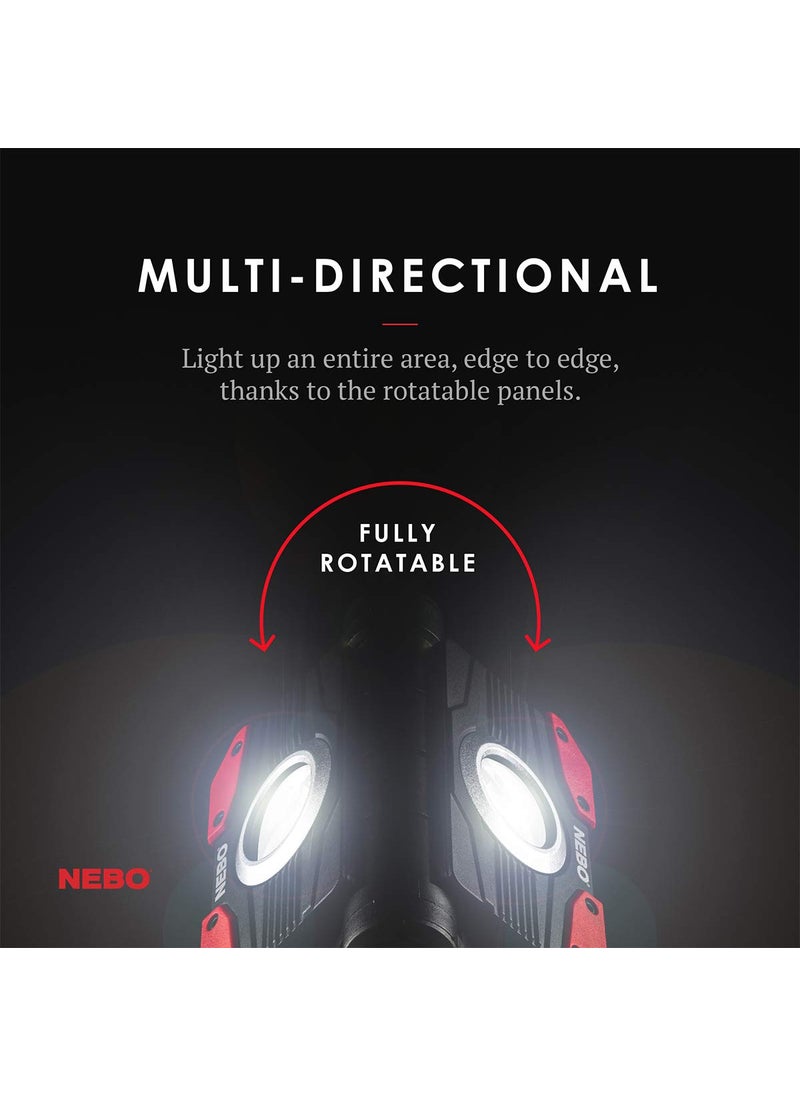 NEBO NEBO OMNI 2K Work Light: 2000 Lumen OMNI-Directional Rechargeable Portable Magnetic COB LED Flashlight USB Power Bank Six Light Modes  - Image 3