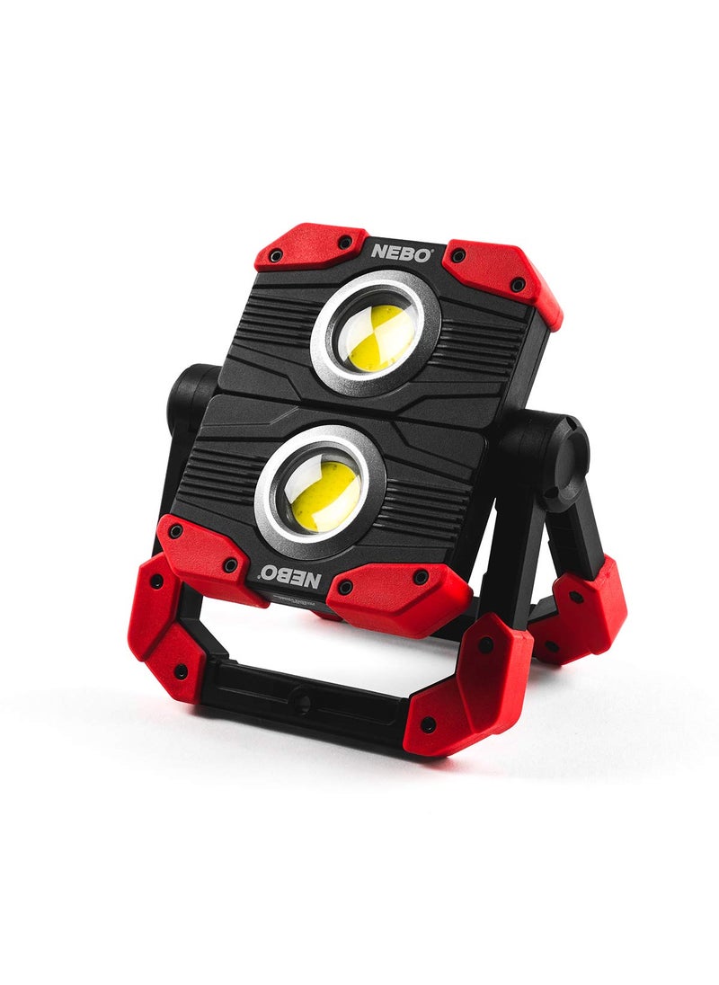 NEBO NEBO OMNI 2K Work Light: 2000 Lumen OMNI-Directional Rechargeable Portable Magnetic COB LED Flashlight USB Power Bank Six Light Modes  - Image 1