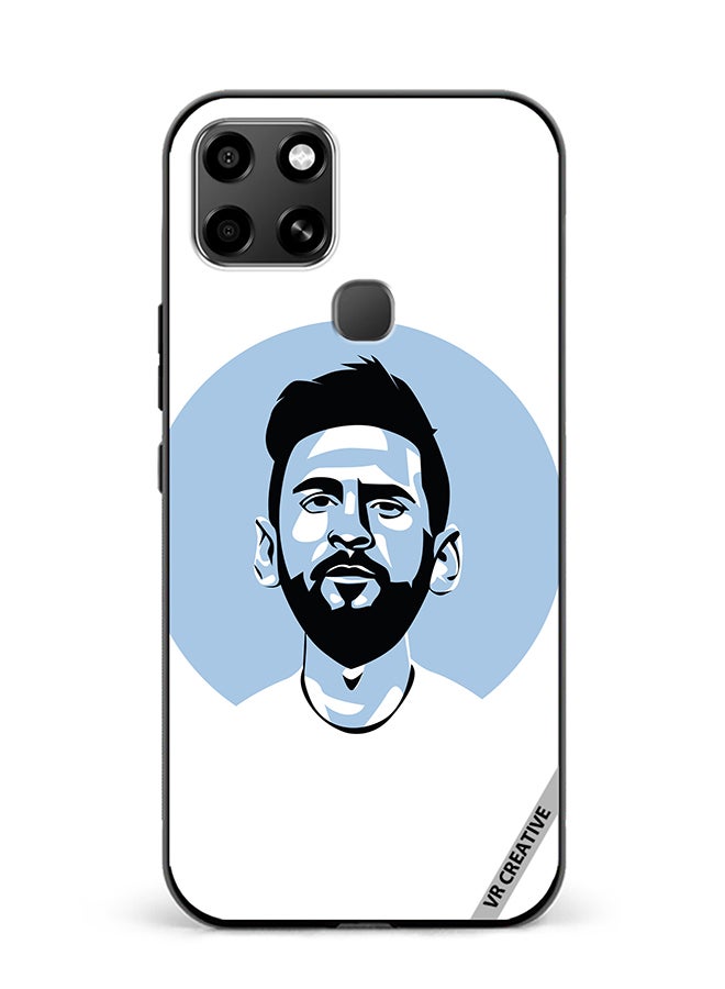VR CREATIVE Protective Case Cover For Infinix Smart 6 Lionel Messi Vector Design Multicolour - Image 1