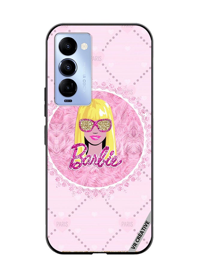 VR CREATIVE Protective Case Cover For Tecno Camon 18/18 P Funky Barbie Design Multicolour - Image 1
