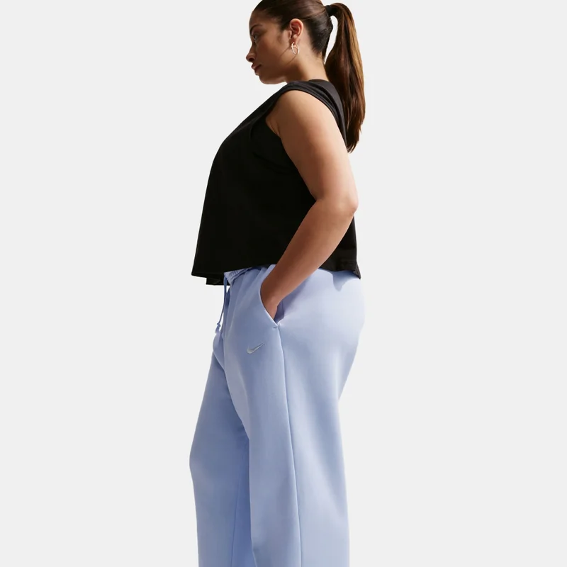 Nike Blue Women's Sportswear Phoenix Fleece Pants (Plus Size) for Women | Best Price UAE
