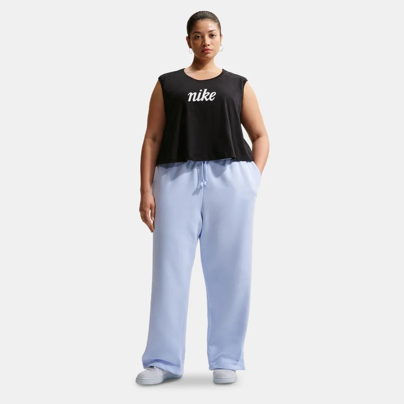 Nike Blue Women's Sportswear Phoenix Fleece Pants (Plus Size) for Women | Best Price UAE