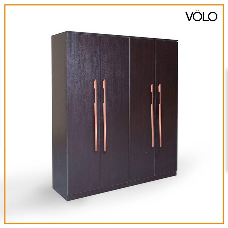 Volo VOLO Aluminium Wardrobe Handle Elegant Pull Handle for Wardrobe Doors Cabinet Doors and Drawers in Kitchen Office and Bedroom Pack of 2 Pieces SAC40 Rose Gold 24 Inch 600mm  - Image 5