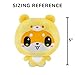 TeeTurtle Cloudheads Mochi The Shiba Inu Dog Plush 5Inch Pineapple Cake Scented Teddy Berries Stuffed Animal with Embroidered Details Soft Cuddly Plush Toys for Kids Teens and Adults - Image 4