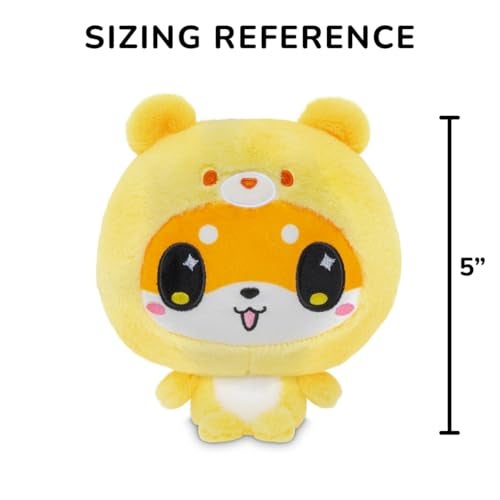 TeeTurtle Cloudheads Mochi The Shiba Inu Dog Plush 5Inch Pineapple Cake Scented Teddy Berries Stuffed Animal with Embroidered Details Soft Cuddly Plush Toys for Kids Teens and Adults - Image 5