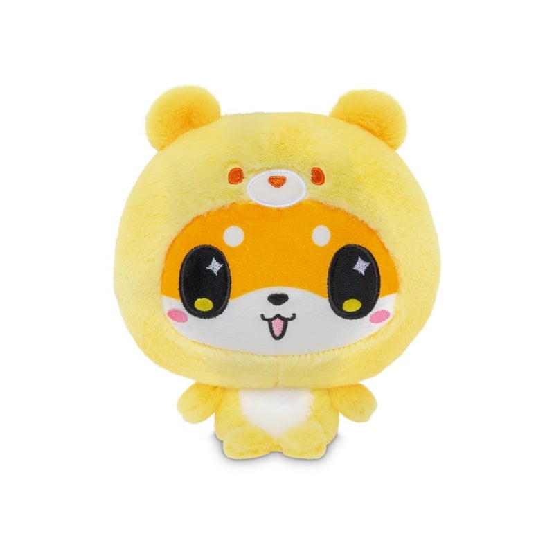 TeeTurtle Cloudheads Mochi The Shiba Inu Dog Plush 5Inch Pineapple Cake Scented Teddy Berries Stuffed Animal with Embroidered Details Soft Cuddly Plush Toys for Kids Teens and Adults - Image 3