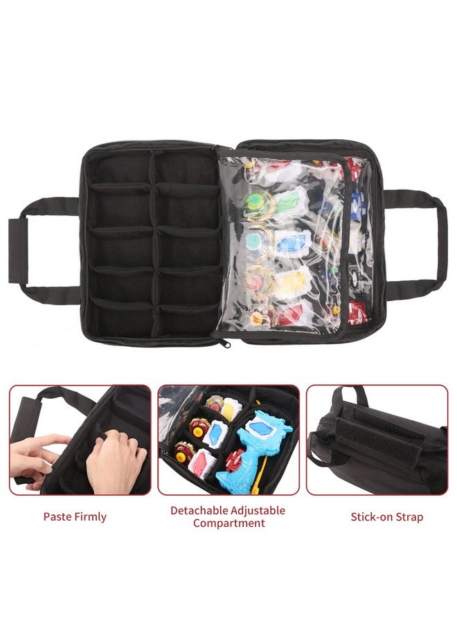 KISLANE 40 Battle Spinners Carrying Case Compatible With Beyblade 20 Slots For Beyblade Case Kids Battle Spinner Storage Accessories For Beyblade Bag Only - Image 3