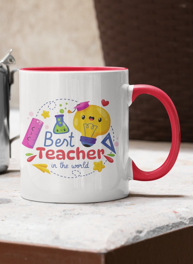 ZOOM Best Teacher in the World Ceramic Mug – Perfect Thank You Gift Idea