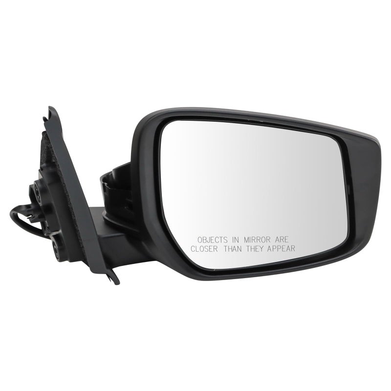 TRQ Passenger Side Mirror Power Heated Paint to Match Smooth Black Compatible with 20182023 Nissan Kicks SV NI1321297