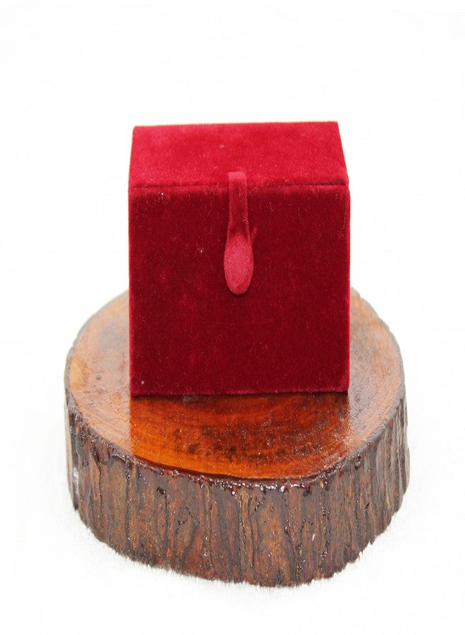 LUCES Combo Maroon 2 Bangle Chain Necklace Jewelry Pouch with Cream Ring Earring Box Satin Wardrobe Organizer Jewellery Vanity Box - Image 5