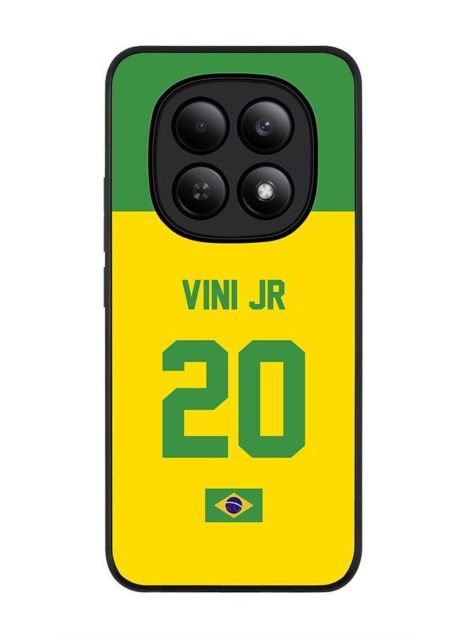 For Xiaomi Redmi Note 15 4G Case,Slim fit Camera Protection, Shockproof Thin Phone cover  - Football - Brazil,  Vini Jr
