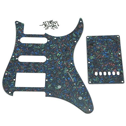 KAISH Guitar HSS Pickguard and Tremolo Cover fits Yamaha PACIFICA Guitar Abalone Pearl - Image 1