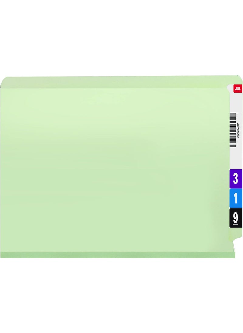 Smead Smead End Tab Pressboard File Folder StraightCut Tab 2 Expansion Letter Size GrayGreen 25 per Box 26210  - Image 3
