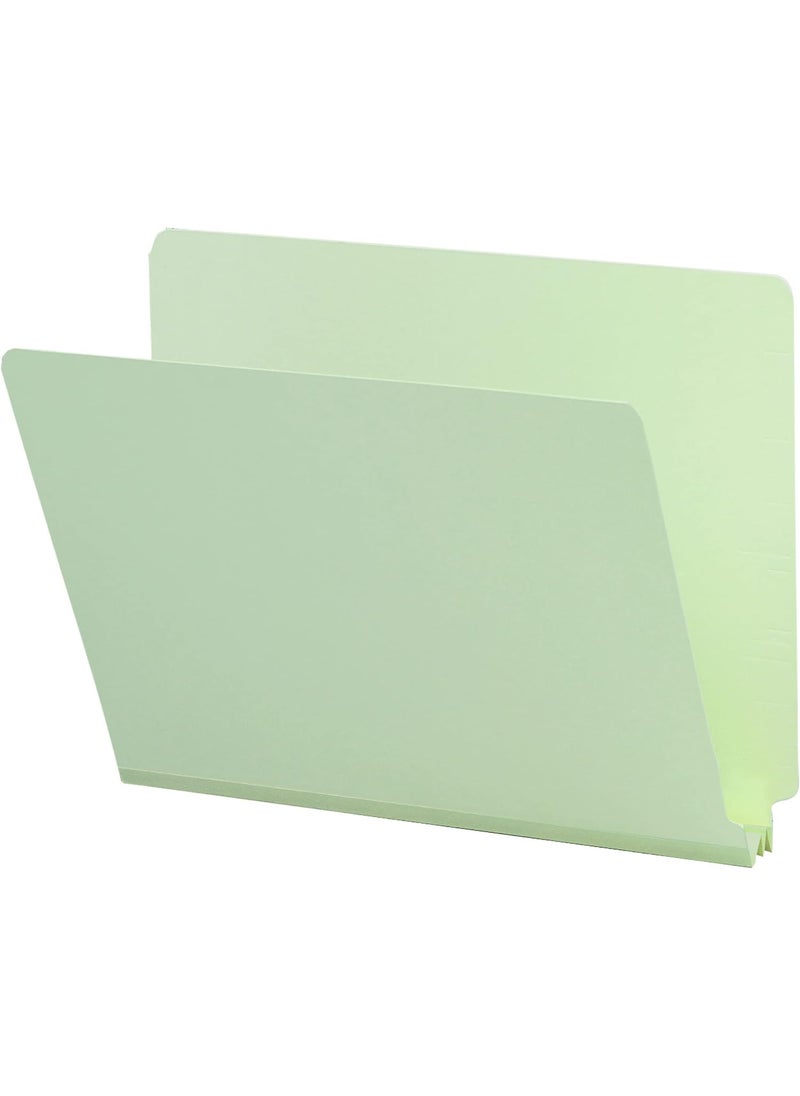 Smead Smead End Tab Pressboard File Folder StraightCut Tab 2 Expansion Letter Size GrayGreen 25 per Box 26210  - Image 1