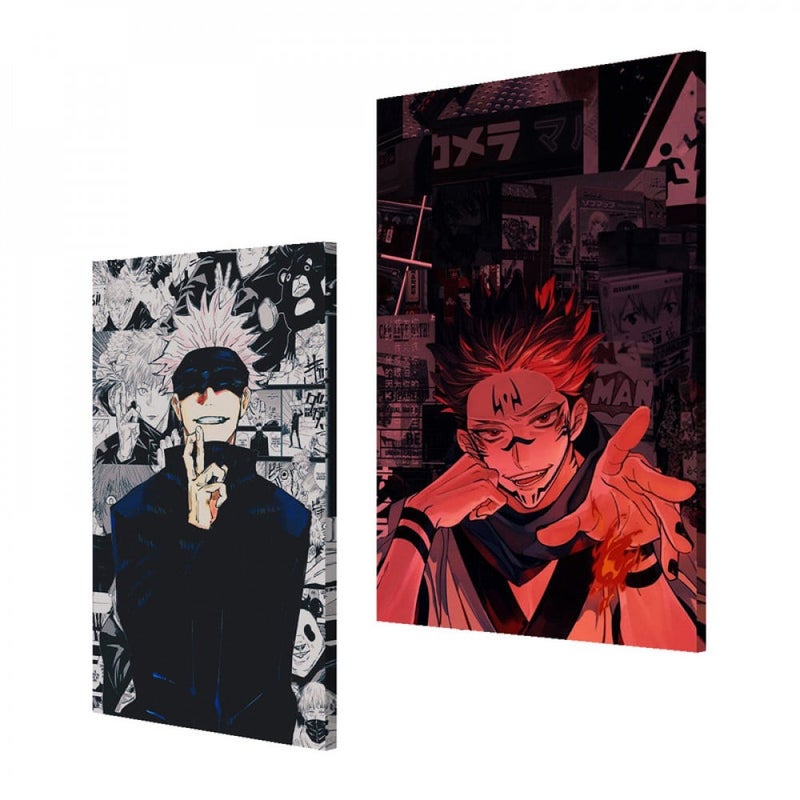 ماركتنا لوحة قماشية ثنائية بتصميم أنمي - Image 2