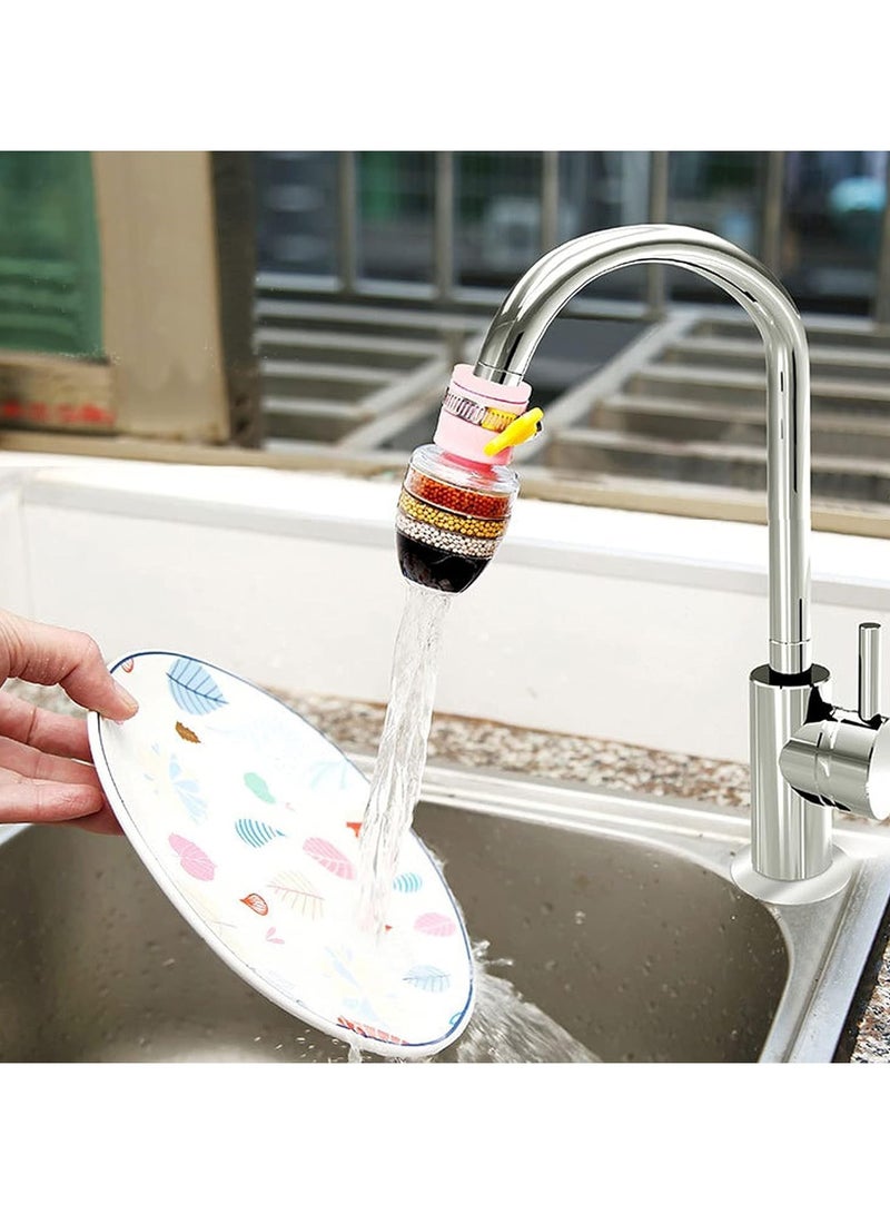 general 3 Packs of Activated Carbon Faucet Water Filter Universal Interface Home Kitchen Faucet Water Cleaning Purifier Cartridge Six Layer Water Filter - Image 4