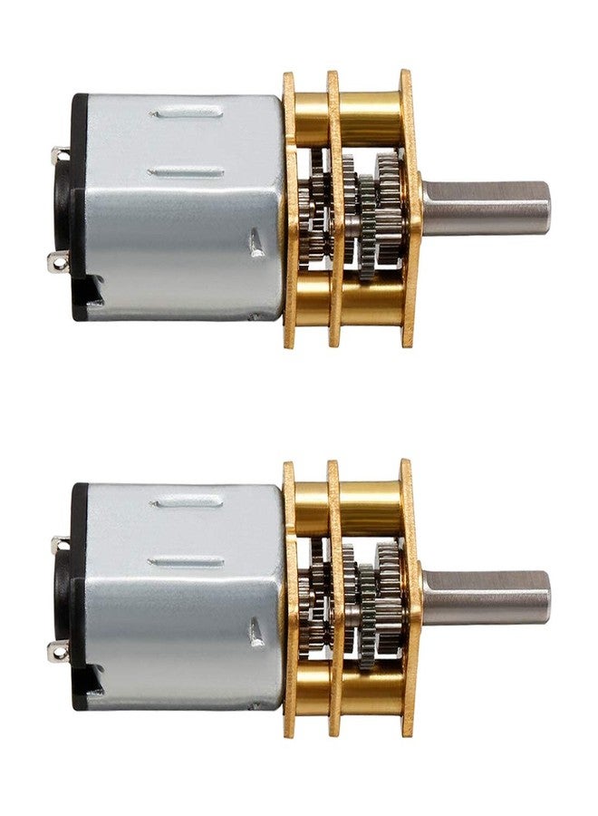 Hxchen 2Pcs DC 12V 500RPM Micro Speed Reduction Motor Mini Gear Box N20 Motor with 2 Terminals for RC Car Robot Model DIY Engine - Image 1