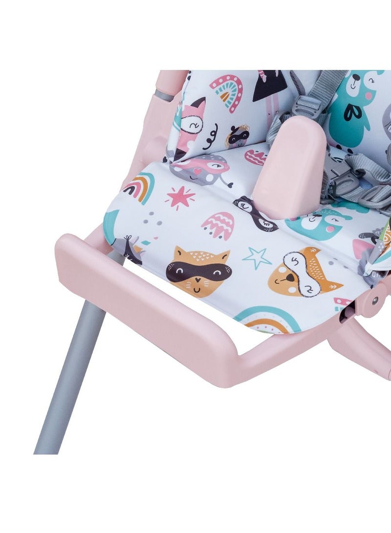 Prima Pappa Follow Me Highchair For Kids, Suitable From 0 Months To 3 Years-Super Girl