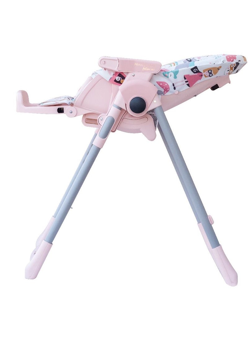 Prima Pappa Follow Me Highchair For Kids, Suitable From 0 Months To 3 Years-Super Girl
