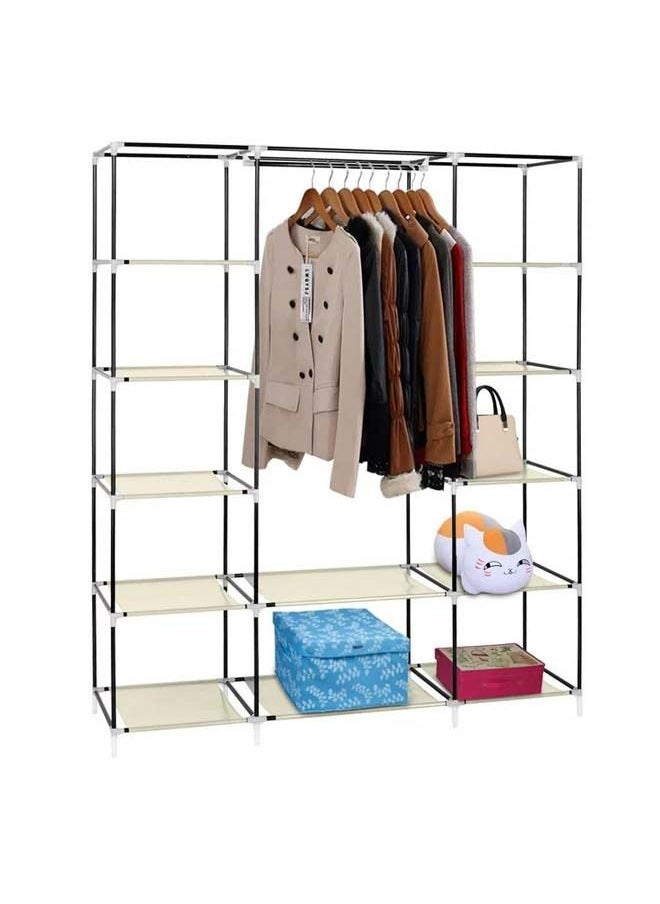 Cady One Beige fabric wardrobe and luggage organizer  - Image 3