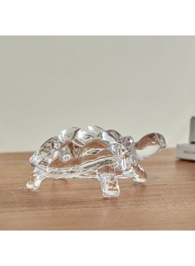Home Box Vega Glass Tortoise Accent 11 x 4.8 x 7.8 cm - Image 1