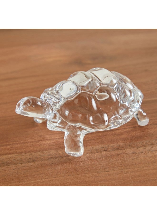 Home Box Vega Glass Tortoise Accent 11 x 4.8 x 7.8 cm - Image 2