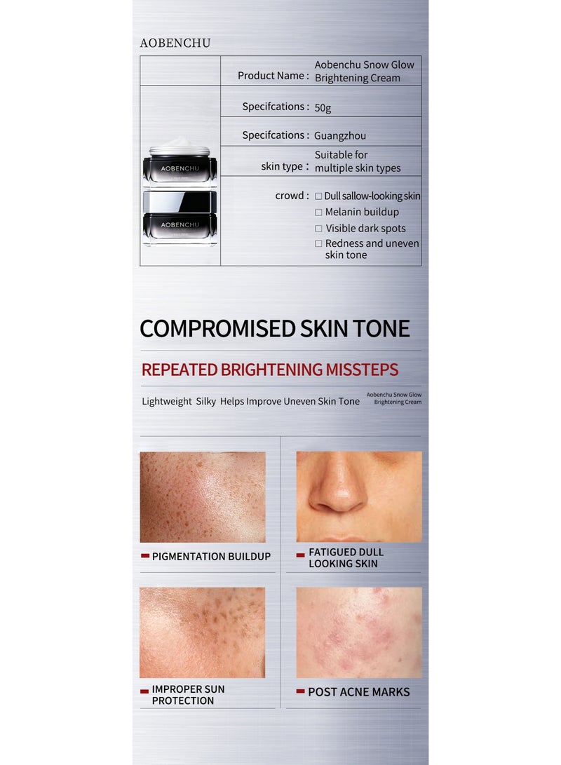 AOBENCHU Snow Skin Brightening&Spotreducing Cream - Image 2