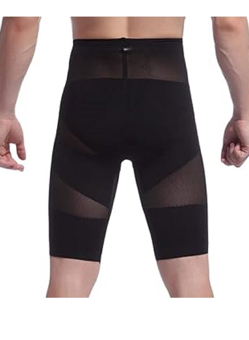 Men's Tummy Control Underwear, Classic Black, Size L, Innovative design to tighten and define the abdomen, provides a straighter, more toned appearance, perfect for all types of clothing and occasions - Image 1