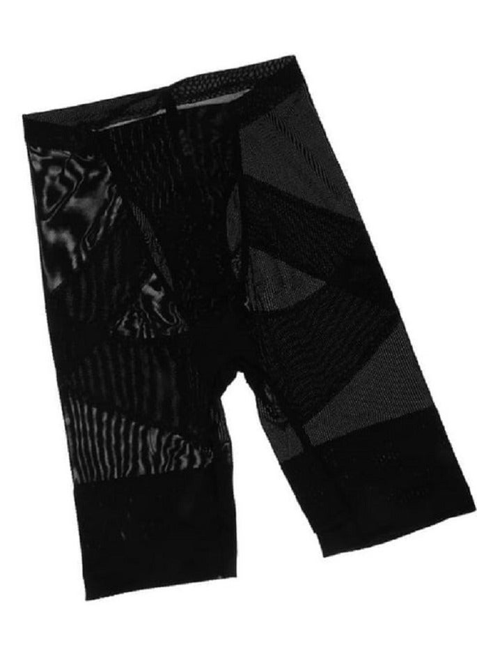 Men's Tummy Control Underwear, Classic Black, Size L, Innovative design to tighten and define the abdomen, provides a straighter, more toned appearance, perfect for all types of clothing and occasions - Image 2