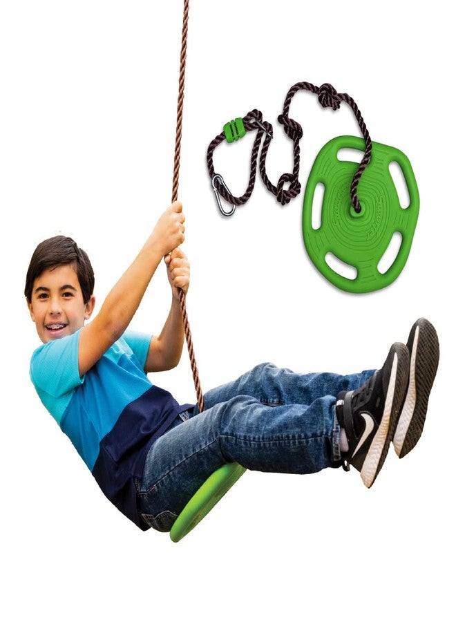 Swurfer Disc Tree Swing - Swing Sets for Backyard, Outdoor Swing Playset, Swingset Outdoor for Kids, Easy Installation, Adjustable Heavy Duty Braided Rope, Weather Resistant, Ages 4 & Up - Image 1