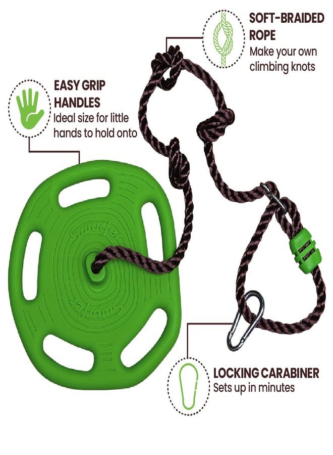 Swurfer Disc Tree Swing - Swing Sets for Backyard, Outdoor Swing Playset, Swingset Outdoor for Kids, Easy Installation, Adjustable Heavy Duty Braided Rope, Weather Resistant, Ages 4 & Up - Image 5
