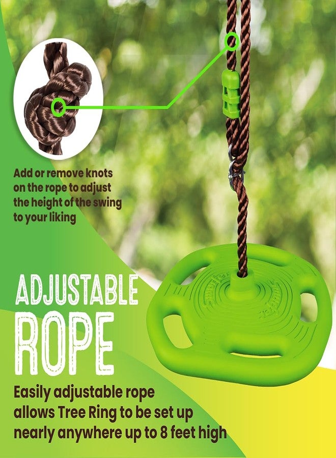 Swurfer Disc Tree Swing - Swing Sets for Backyard, Outdoor Swing Playset, Swingset Outdoor for Kids, Easy Installation, Adjustable Heavy Duty Braided Rope, Weather Resistant, Ages 4 & Up - Image 4