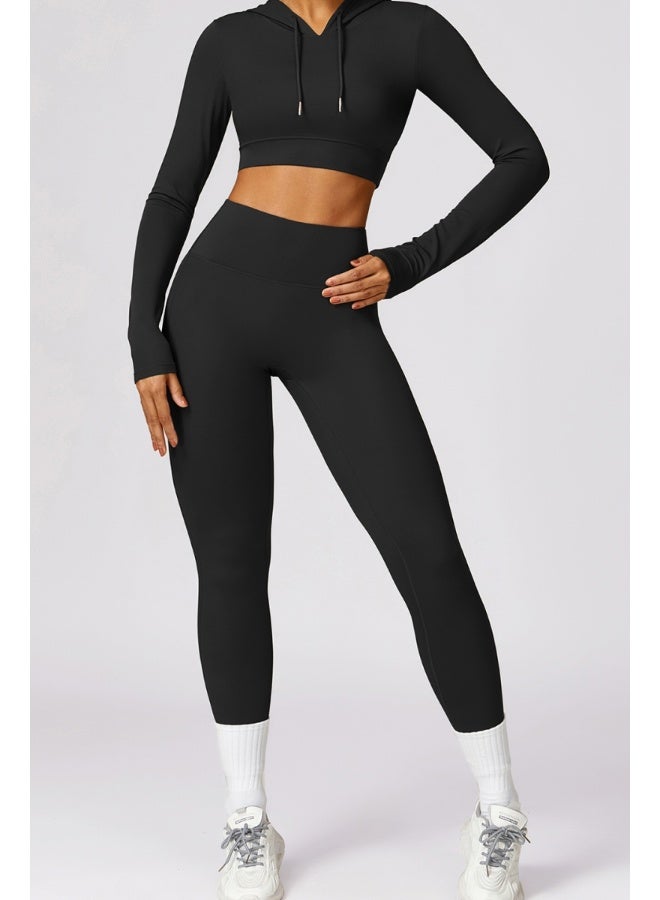 كون.يوغا بلوزة رياضية قصيرة ضيقة - Image 5