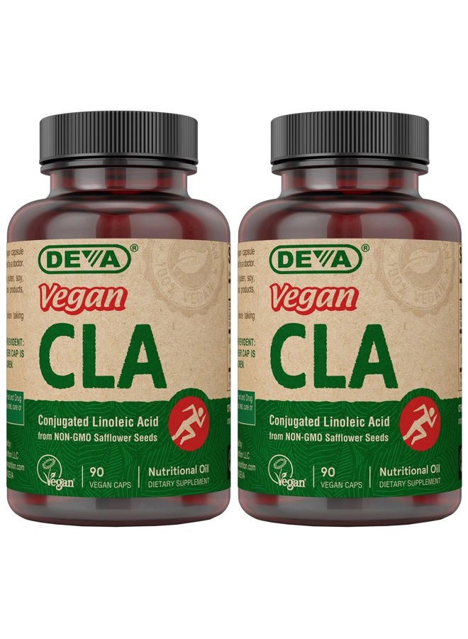 Deva Vegan Vitamins Vegan Vitamins Conjugated Linoleic Acid (CLA), from Non-GMO Safflower Oil, 90 Capsules, 1-Pack - Image 1