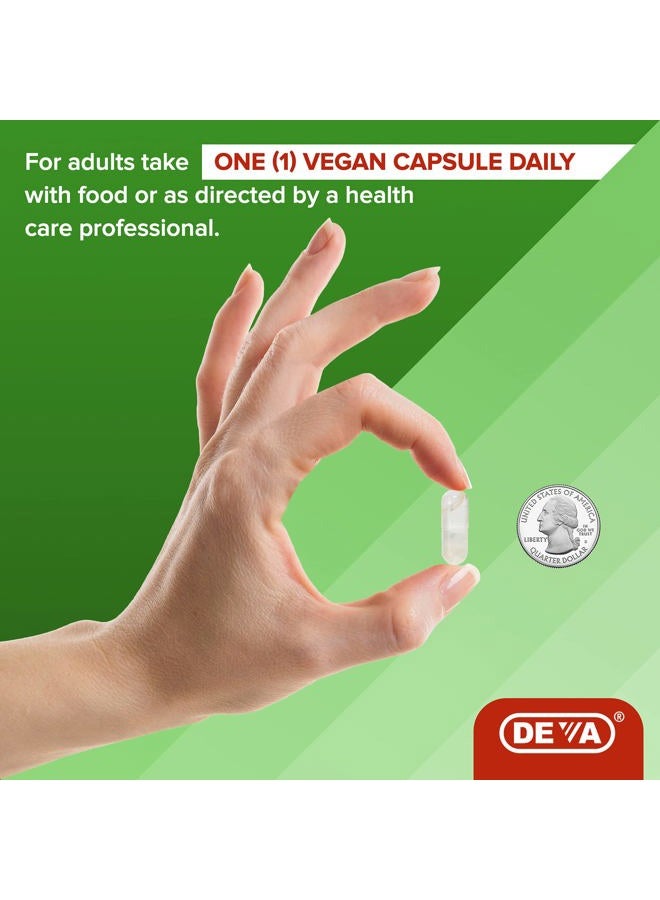 Deva Vegan Vitamins Vegan Vitamins Conjugated Linoleic Acid (CLA), from Non-GMO Safflower Oil, 90 Capsules, 1-Pack - Image 5