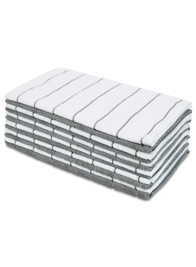 Simpli-Magic 79291 Microfiber Kitchen Towels, Grey/White, 15"x25", 12 Pack - Image 2