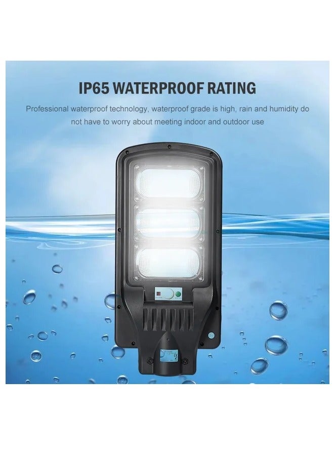 جورتان JORTAN 150 Watt Solar Street Light، ضوء الشارع من الغسق إلى الفجر، IP 66، تحريض جسم الإنسان، مصباح LED بالطاقة الشمسية بمستشعر الحركة، بطارية 12000 مللي أمبير، لوحة شمسية 9 وات، 12-15 احتياطية - Image 4