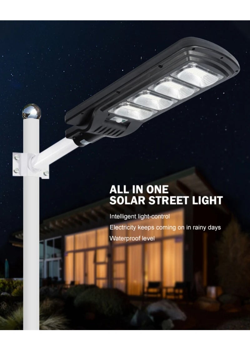 جورتان JORTAN 150 Watt Solar Street Light، ضوء الشارع من الغسق إلى الفجر، IP 66، تحريض جسم الإنسان، مصباح LED بالطاقة الشمسية بمستشعر الحركة، بطارية 12000 مللي أمبير، لوحة شمسية 9 وات، 12-15 احتياطية - Image 5
