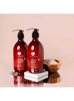 L LUSETA Luseta Argan Oil Sulfate Free Shampoo and Conditioner Set 2 x16.9Fl Oz Thickening for Hair Loss - Best for Damaged,Thin, Dry, Curly Hair - Smoothing & Nourishing  - Image 5