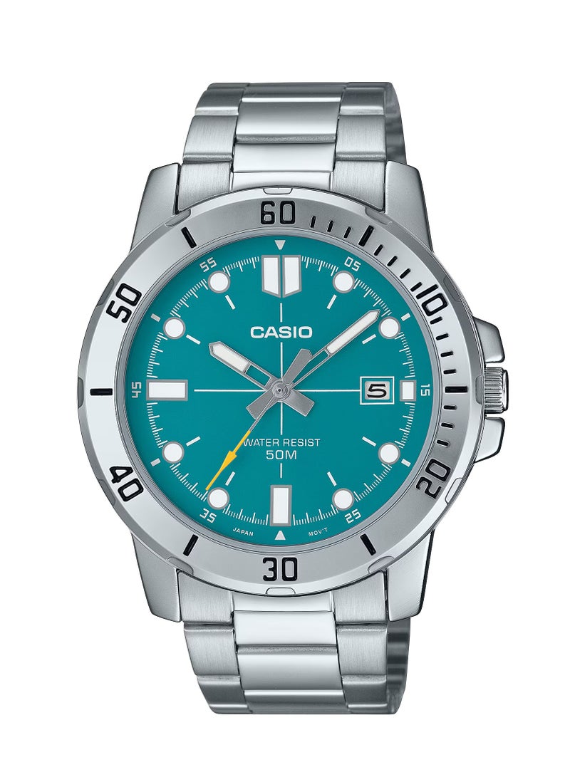 CASIO Quartz Analog Stainless Steel Men's Watch MTP-VD01D-3E2