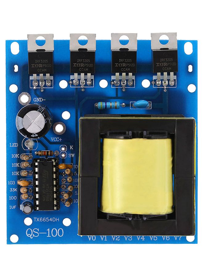 NIBEMINENT DC-AC Converter Inverter Board Transformer Power Multicolour 11 x 3.5cm - Image 1