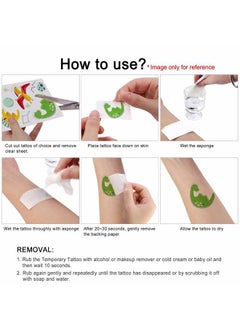 HOWAF 140+Dinosaur Temporary Tattoos, Kids Glow in Dark Dinosaur Tattoos, Dinosaur Stickers, Dinosaur Birthday Party Supplies Decorations  - Image 5