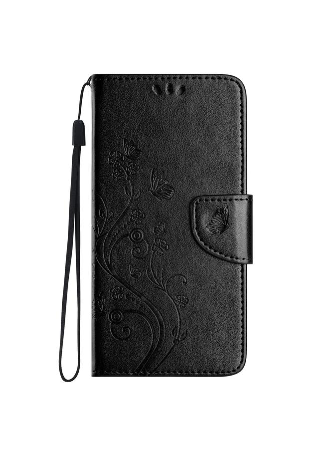 اس-توب جراب لهاتف Samsung Galaxy A36 5G بنمط زهرة الفراشة من الجلد القابل للطي - Image 2