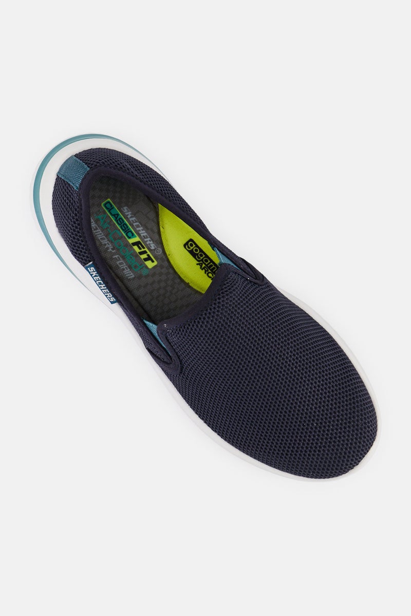 SKECHERS Men Delson  3,0 Norvill Slip On Outdoor Shoes, Navy  - Image 4