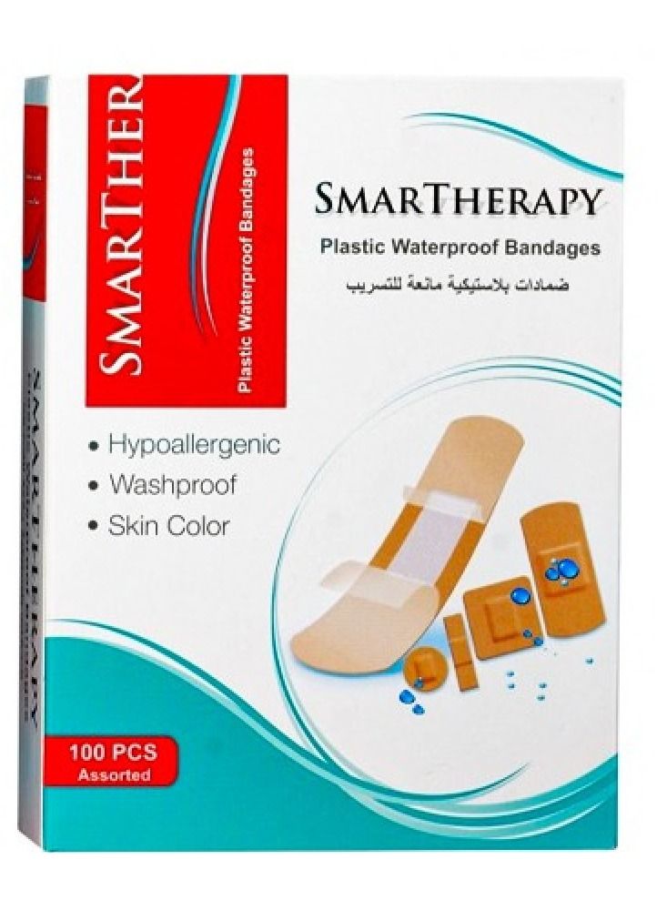SMARTHERAPY 100-Piece Plastic Waterproof Bandage - Image 1